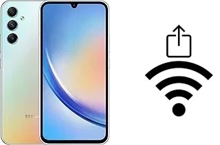 So generieren Sie einen QR-Code mit dem Wifi-Passwort auf einem Samsung Galaxy A34