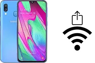 So generieren Sie einen QR-Code mit dem Wifi-Passwort auf einem Samsung Galaxy A40