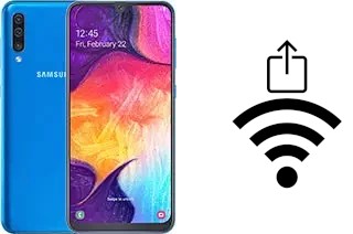 So generieren Sie einen QR-Code mit dem Wifi-Passwort auf einem Samsung Galaxy A50