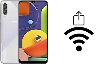 So generieren Sie einen QR-Code mit dem Wifi-Passwort auf einem Samsung Galaxy A50s