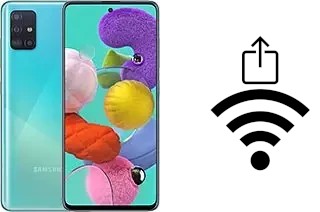 So generieren Sie einen QR-Code mit dem Wifi-Passwort auf einem Samsung Galaxy A51