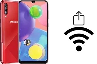 So generieren Sie einen QR-Code mit dem Wifi-Passwort auf einem Samsung Galaxy A70s