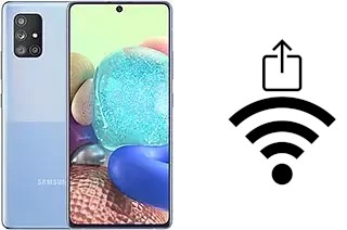 So generieren Sie einen QR-Code mit dem Wifi-Passwort auf einem Samsung Galaxy A Quantum