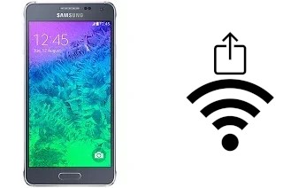 So generieren Sie einen QR-Code mit dem Wifi-Passwort auf einem Samsung Galaxy Alpha