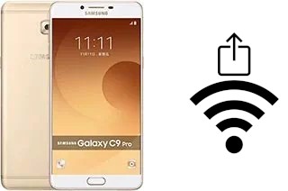 So generieren Sie einen QR-Code mit dem Wifi-Passwort auf einem Samsung Galaxy C9 Pro