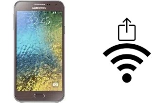 So generieren Sie einen QR-Code mit dem Wifi-Passwort auf einem Samsung Galaxy E5