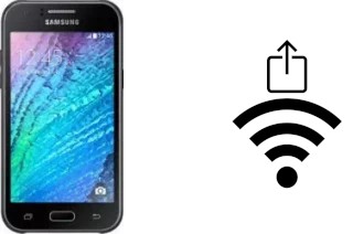 So generieren Sie einen QR-Code mit dem Wifi-Passwort auf einem Samsung Galaxy J1 mini