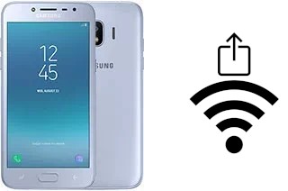 So generieren Sie einen QR-Code mit dem Wifi-Passwort auf einem Samsung Galaxy J2 Pro (2018)