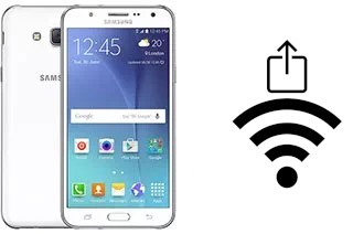 So generieren Sie einen QR-Code mit dem Wifi-Passwort auf einem Samsung Galaxy J7