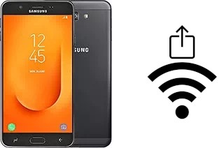 So generieren Sie einen QR-Code mit dem Wifi-Passwort auf einem Samsung Galaxy J7 Prime 2