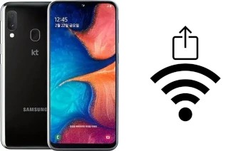 So generieren Sie einen QR-Code mit dem Wifi-Passwort auf einem Samsung Galaxy Jean2