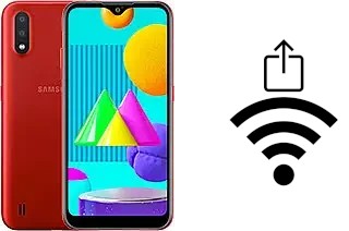 So generieren Sie einen QR-Code mit dem Wifi-Passwort auf einem Samsung Galaxy M01