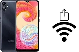 So generieren Sie einen QR-Code mit dem Wifi-Passwort auf einem Samsung Galaxy M04