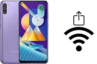 So generieren Sie einen QR-Code mit dem Wifi-Passwort auf einem Samsung Galaxy M11