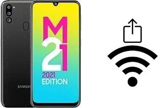 So generieren Sie einen QR-Code mit dem Wifi-Passwort auf einem Samsung Galaxy M21 2021