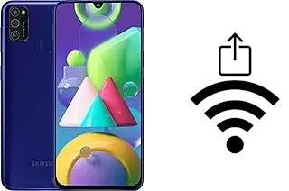 So generieren Sie einen QR-Code mit dem Wifi-Passwort auf einem Samsung Galaxy M21