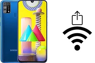 So generieren Sie einen QR-Code mit dem Wifi-Passwort auf einem Samsung Galaxy M31 Prime