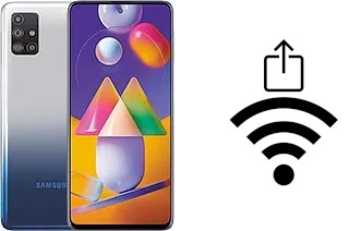 So generieren Sie einen QR-Code mit dem Wifi-Passwort auf einem Samsung Galaxy M31s