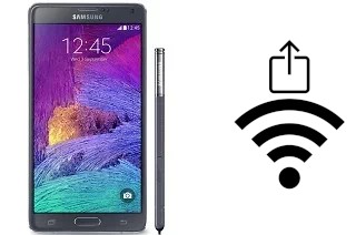 So generieren Sie einen QR-Code mit dem Wifi-Passwort auf einem Samsung Galaxy Note 4