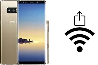 So generieren Sie einen QR-Code mit dem Wifi-Passwort auf einem Samsung Galaxy Note8