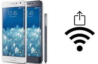 So generieren Sie einen QR-Code mit dem Wifi-Passwort auf einem Samsung Galaxy Note Edge