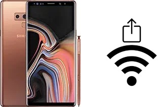 So generieren Sie einen QR-Code mit dem Wifi-Passwort auf einem Samsung Galaxy Note9