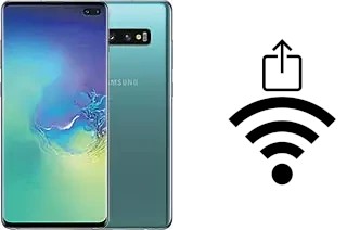 So generieren Sie einen QR-Code mit dem Wifi-Passwort auf einem Samsung Galaxy S10+