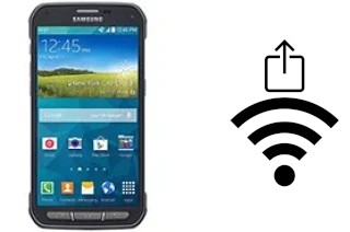 So generieren Sie einen QR-Code mit dem Wifi-Passwort auf einem Samsung Galaxy S5 Active