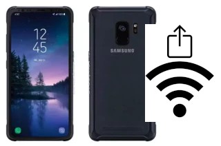 So generieren Sie einen QR-Code mit dem Wifi-Passwort auf einem Samsung Galaxy S9 Active