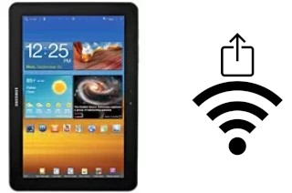 So generieren Sie einen QR-Code mit dem Wifi-Passwort auf einem Samsung Galaxy Tab 8.9 P7310