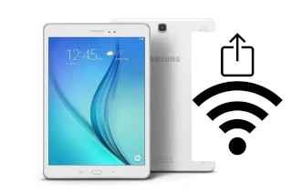 So generieren Sie einen QR-Code mit dem Wifi-Passwort auf einem Samsung Galaxy Tab A 9.7