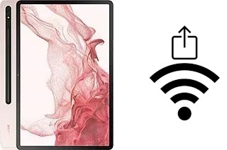 So generieren Sie einen QR-Code mit dem Wifi-Passwort auf einem Samsung Galaxy Tab S8+