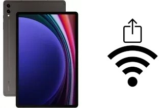 So generieren Sie einen QR-Code mit dem Wifi-Passwort auf einem Samsung Galaxy Tab S9+