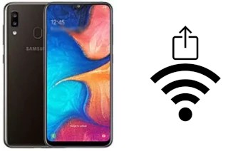 So generieren Sie einen QR-Code mit dem Wifi-Passwort auf einem Samsung Galaxy Wide4