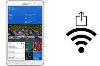 So generieren Sie einen QR-Code mit dem Wifi-Passwort auf einem Samsung Galaxy Tab Pro 8.4