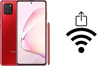 So generieren Sie einen QR-Code mit dem Wifi-Passwort auf einem Samsung Galaxy Note10 Lite