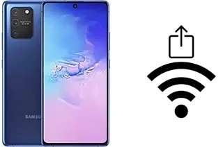 So generieren Sie einen QR-Code mit dem Wifi-Passwort auf einem Samsung Galaxy S10 Lite