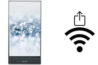 So generieren Sie einen QR-Code mit dem Wifi-Passwort auf einem Sharp Aquos Crystal 2