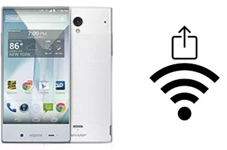 So generieren Sie einen QR-Code mit dem Wifi-Passwort auf einem Sharp Aquos Crystal