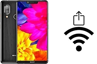 So generieren Sie einen QR-Code mit dem Wifi-Passwort auf einem Sharp Aquos D10