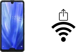 So generieren Sie einen QR-Code mit dem Wifi-Passwort auf einem Sharp Aquos R3