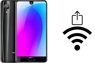 So generieren Sie einen QR-Code mit dem Wifi-Passwort auf einem Sharp Aquos S3 mini