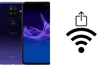 So generieren Sie einen QR-Code mit dem Wifi-Passwort auf einem Sharp Aquos Sense4 Plus