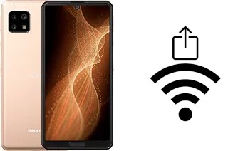 So generieren Sie einen QR-Code mit dem Wifi-Passwort auf einem Sharp Aquos sense5G