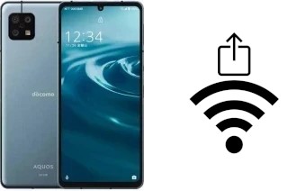 So generieren Sie einen QR-Code mit dem Wifi-Passwort auf einem Sharp Aquos Sense6