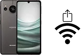 So generieren Sie einen QR-Code mit dem Wifi-Passwort auf einem Sharp Aquos sense7