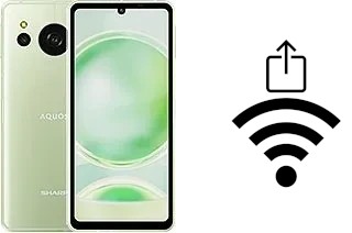 So generieren Sie einen QR-Code mit dem Wifi-Passwort auf einem Sharp Aquos sense8