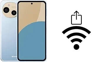 So generieren Sie einen QR-Code mit dem Wifi-Passwort auf einem Sharp Aquos sense9