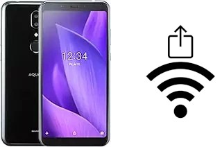 So generieren Sie einen QR-Code mit dem Wifi-Passwort auf einem Sharp Aquos V