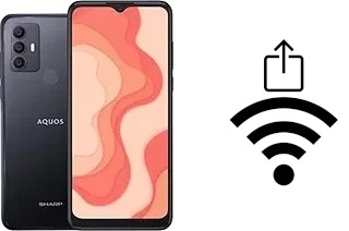 So generieren Sie einen QR-Code mit dem Wifi-Passwort auf einem Sharp Aquos V6